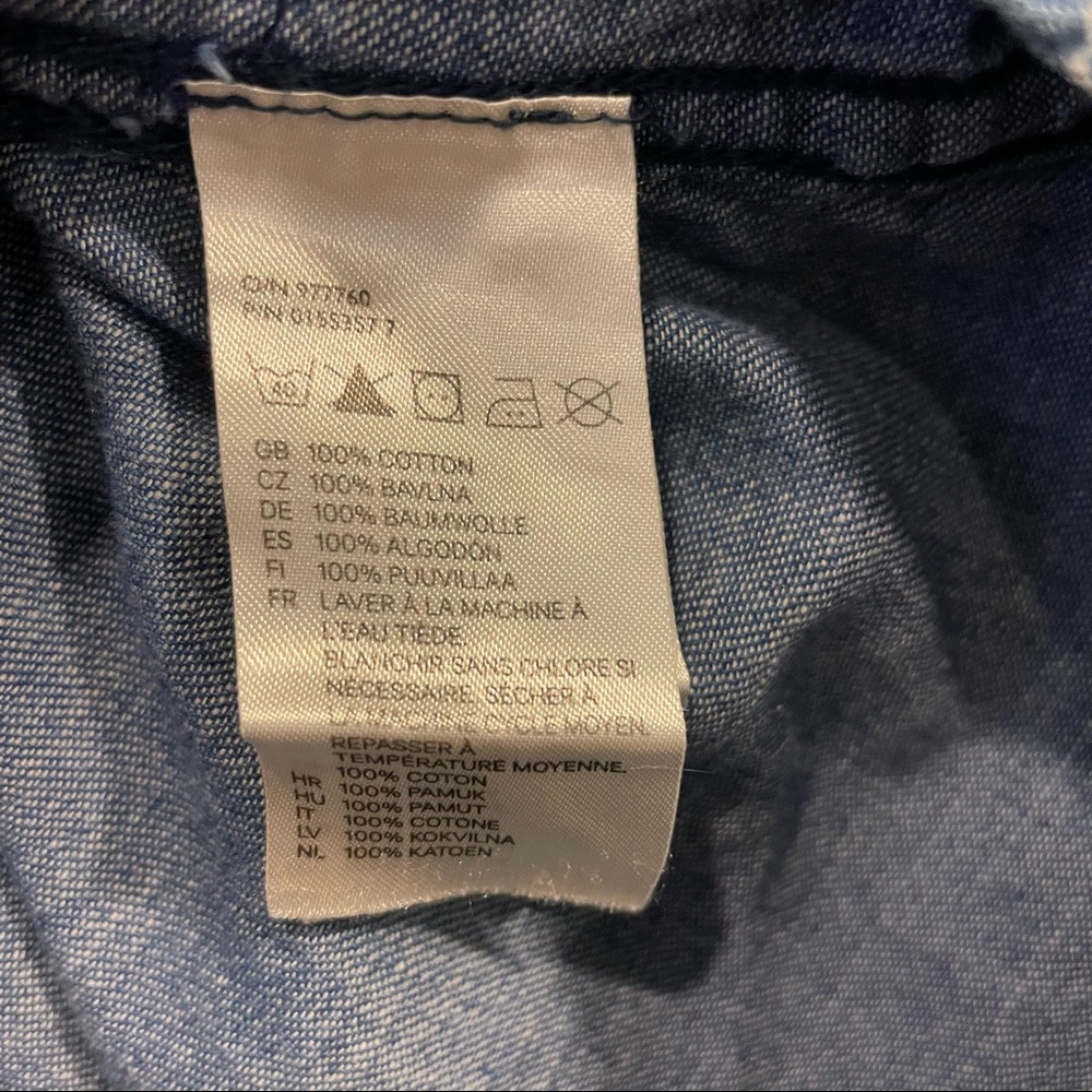 Patterned Denim Button Down - Picture 4 of 5